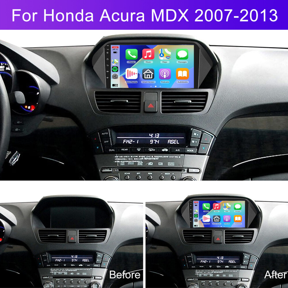 Android 15 For 2007-2013 Honda Acura MDX BT Carplay Car Stereo Radio GPS 2+64GB