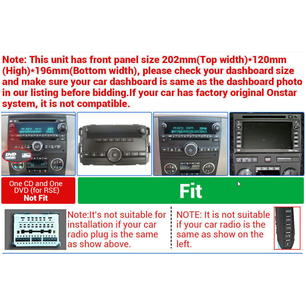 8″ Pantalla Para 2006-2013 Chevrolet Impala Carplay Estéreo Radio Android 14 GPS