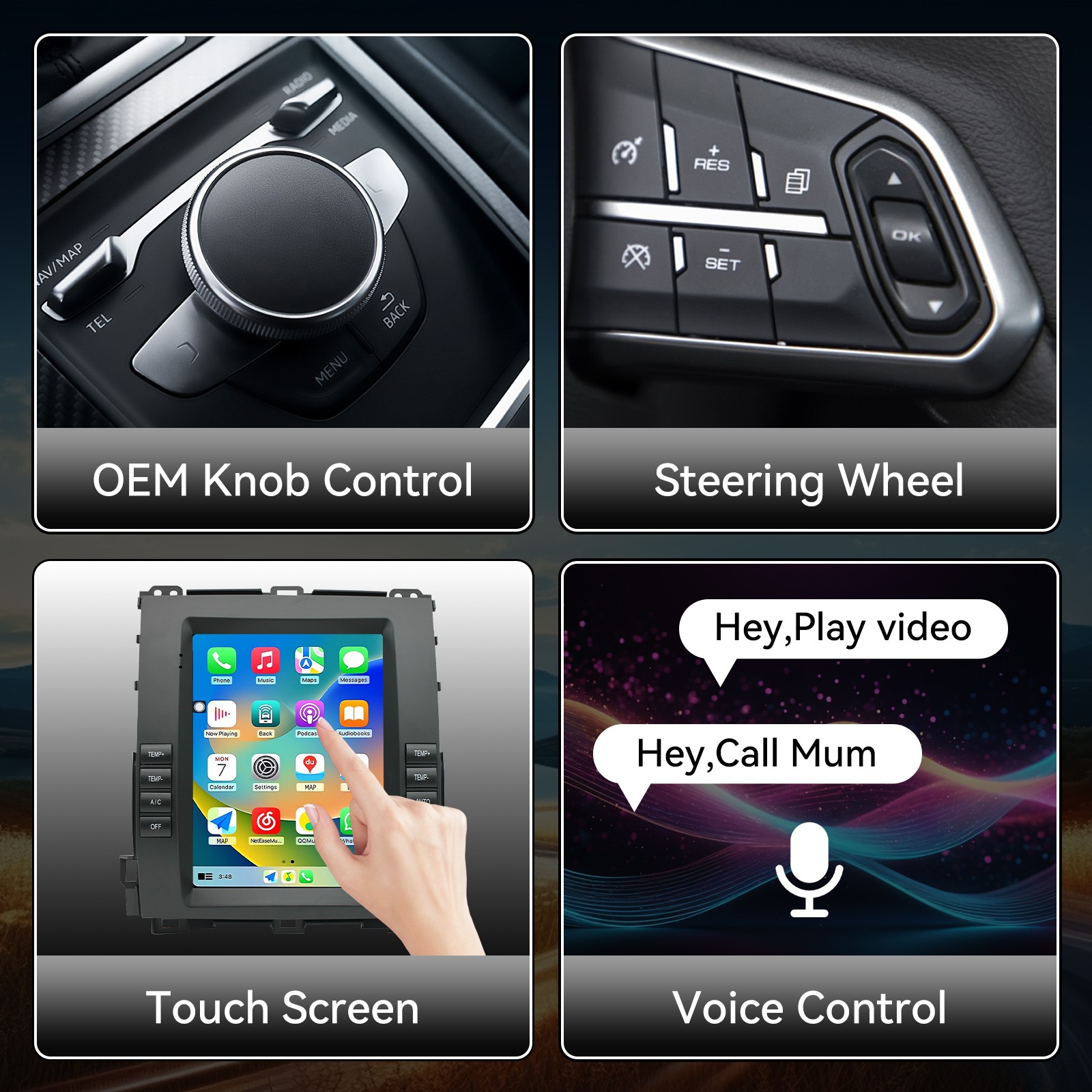 For Lexus GX470 2002-2009 Toyota Prado Car GPS Stereo Radio CarPlay Android 13
