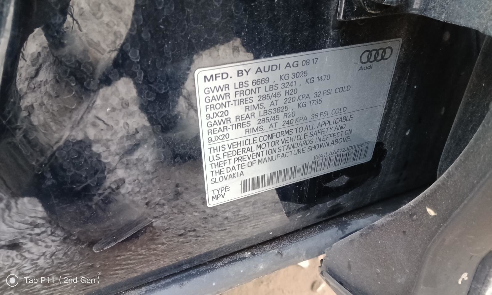 Audio Equipment Radio Receiver Fits 17-20 AUDI Q7 787999