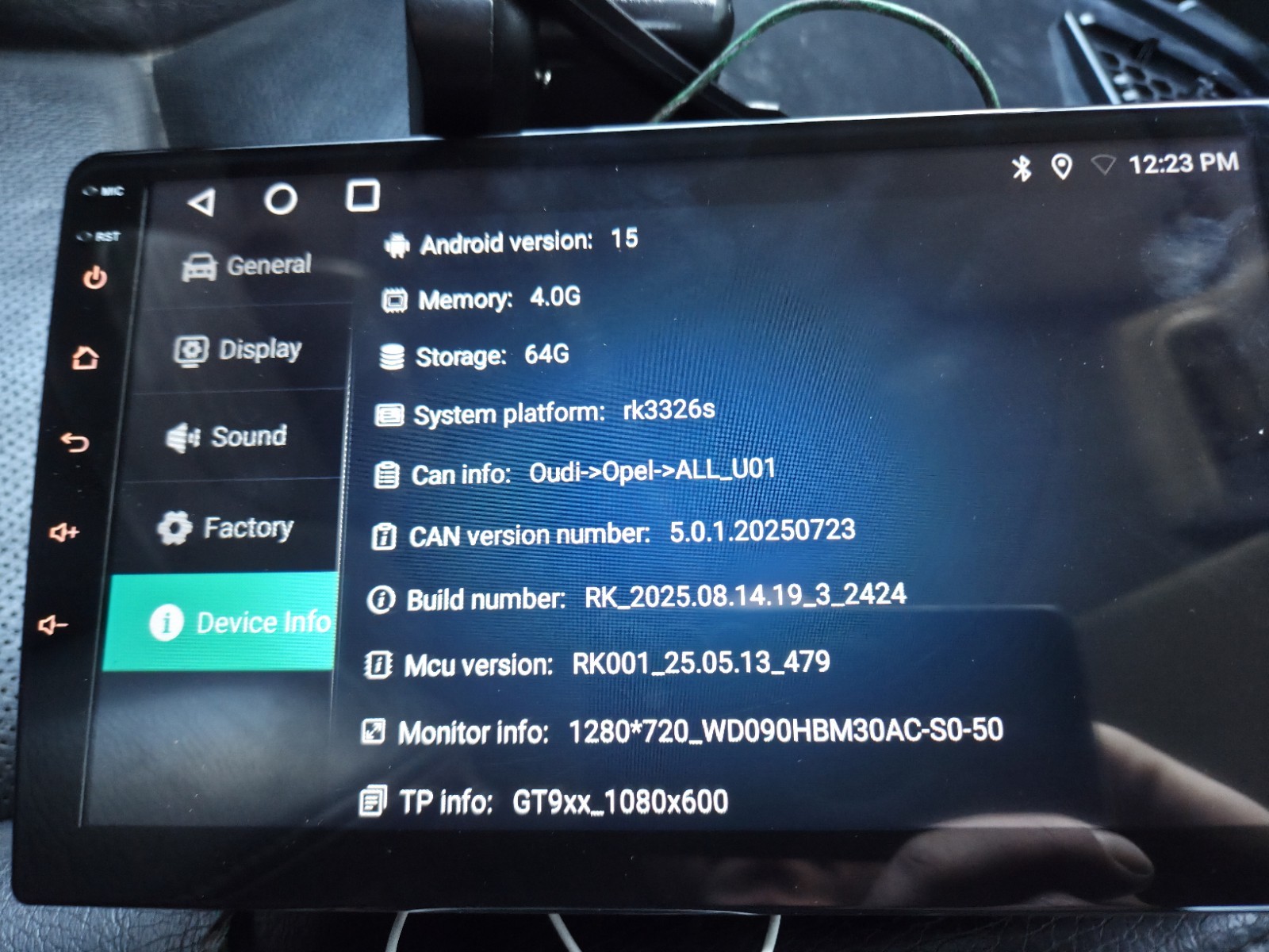 9 Inch Android 15 Car Stereo With GPS Carplay 4G+64G CAM