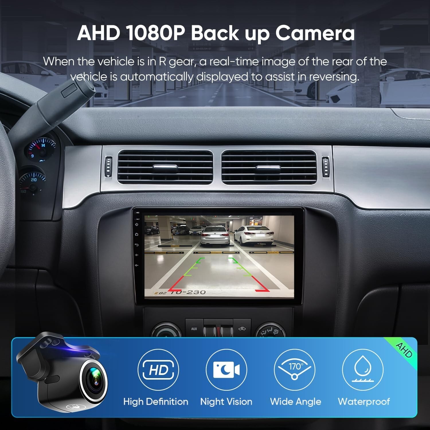2+64G Car Stereo Radio 9″ TScrn head unit FOR GMC Yukon Tahoe Suburban 2007