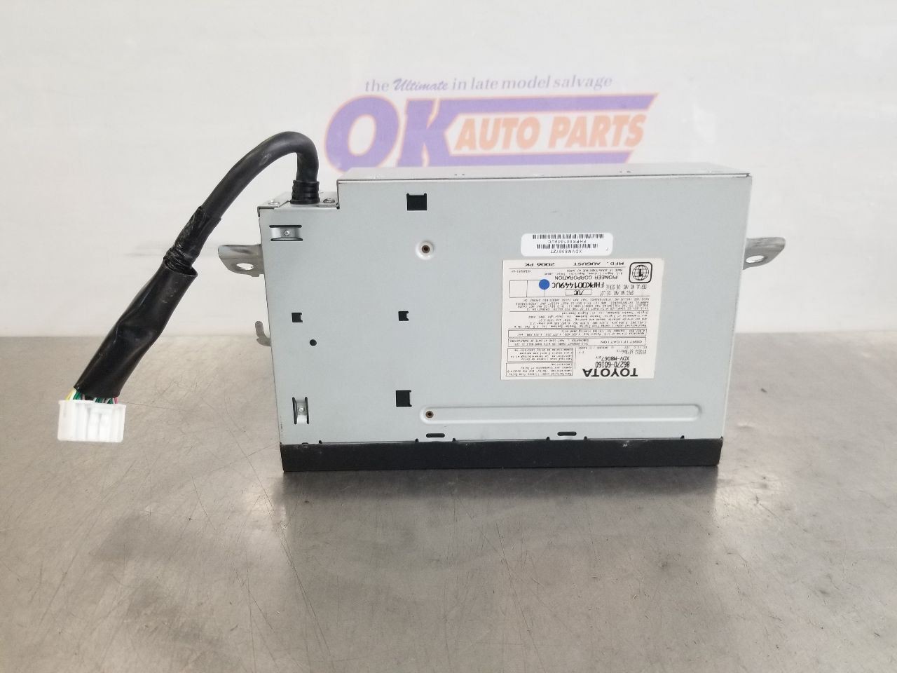 07 2007 LEXUS GX470 RADIO AUDIO CD AND DVD PLAYER 8627060160