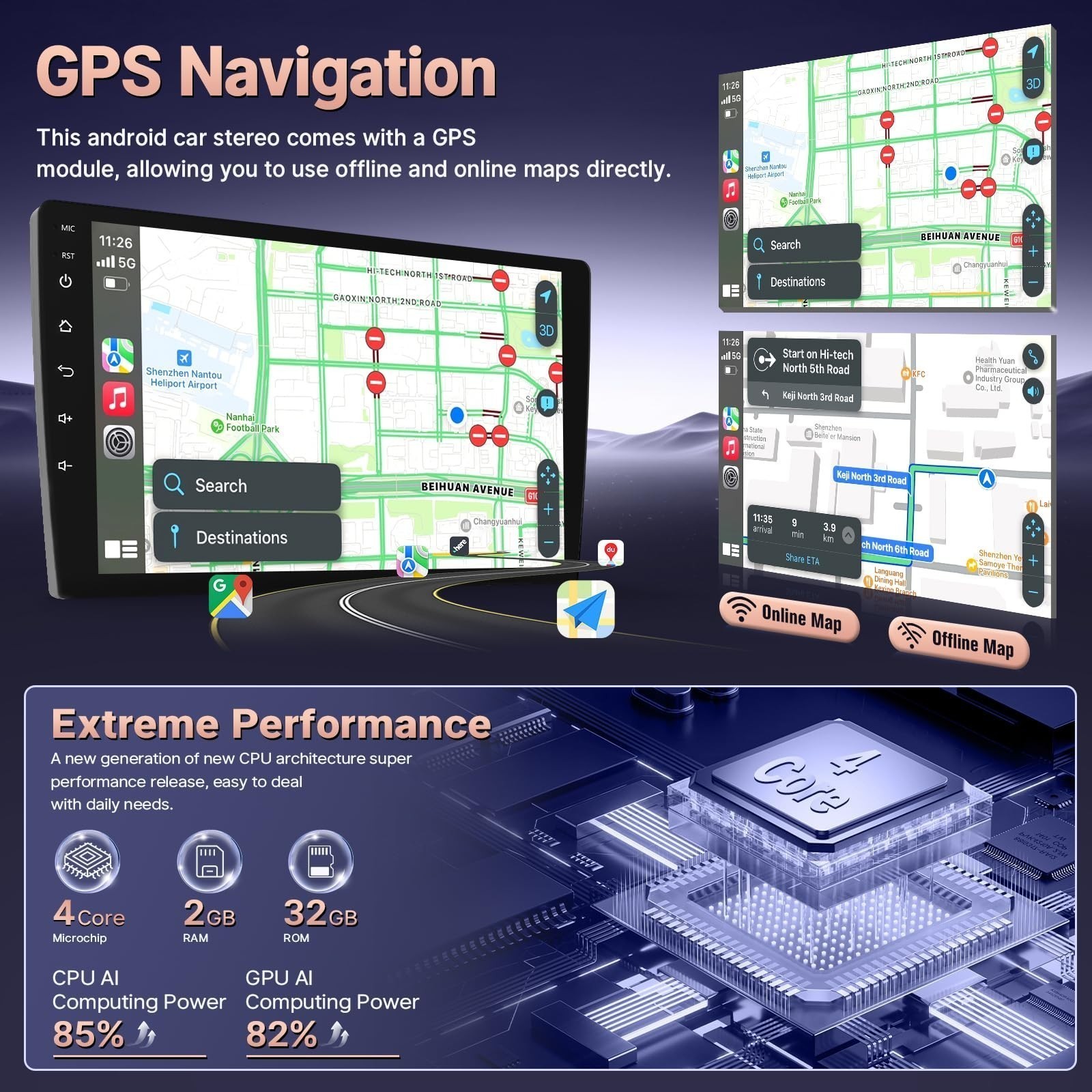 For Toyota Tundra Sequoia CarPlay Android 13 Car Radio Stereo IPS Head Unit