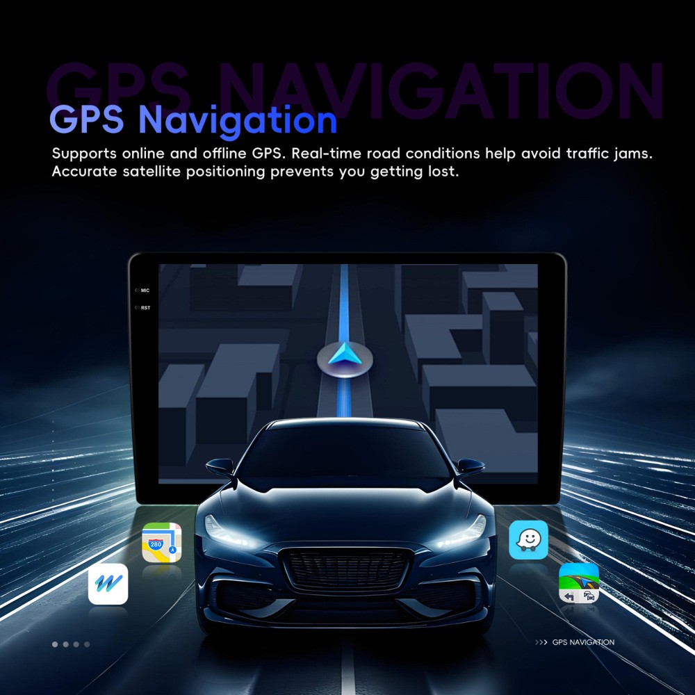 4GB+64GB Android 15 Carplay Car Stereo GPS Navi Radio For Toyota Prius 2003-2009
