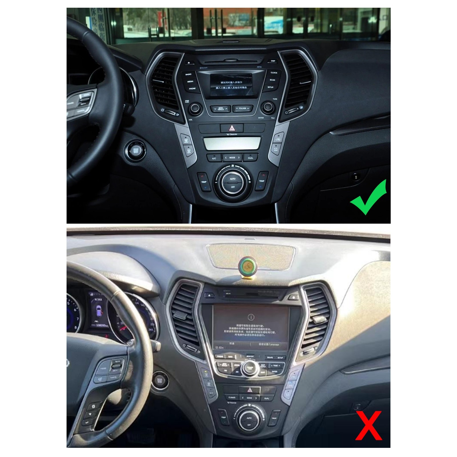 9inch Radio GPS Stereo GPS Navi WIFI For Hyundai Santa Fe Sport IX45 2013-2017