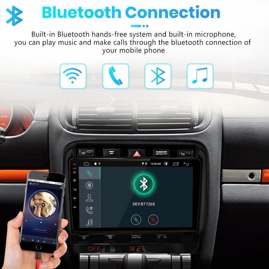 Car Radio Stereo Carplay For Porsche Porsche Cayenne 4+64G 9in FM RDS