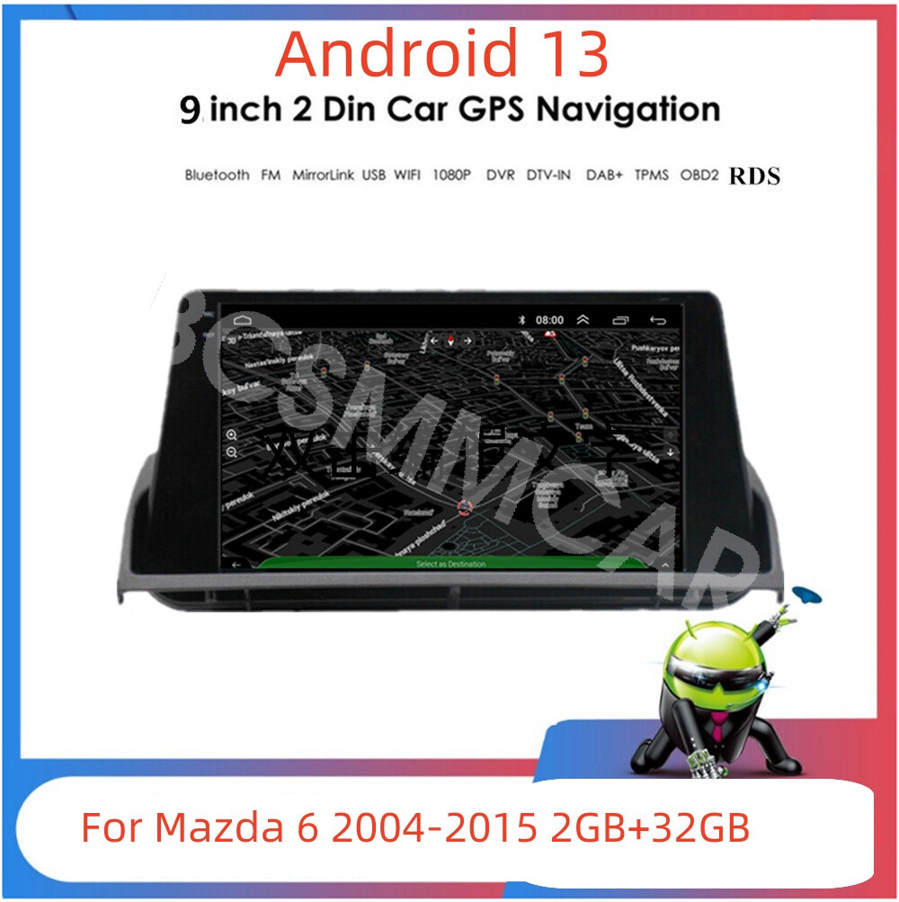 Multimedia Player Stereo Fit For Mazda 6 2004-2015 Car Radio GPS Navi FM/RDS