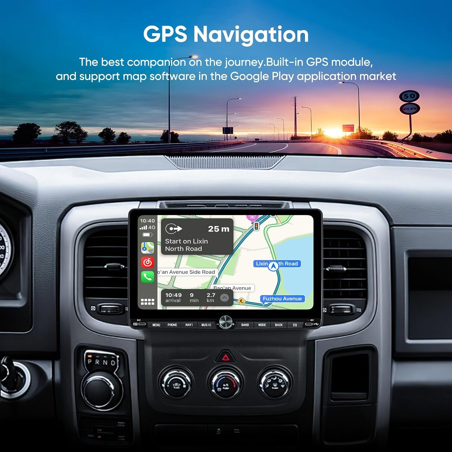 10″ 4+64GB Car Stereo Radio for Dodge Ram 1500 2500 3500 2013-18 Manual Cli