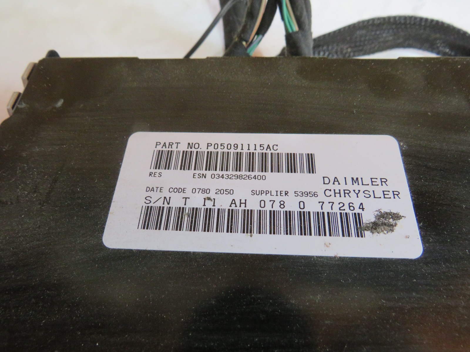 08 DODGE CHARGER AM FM CD PLAYER RADIO