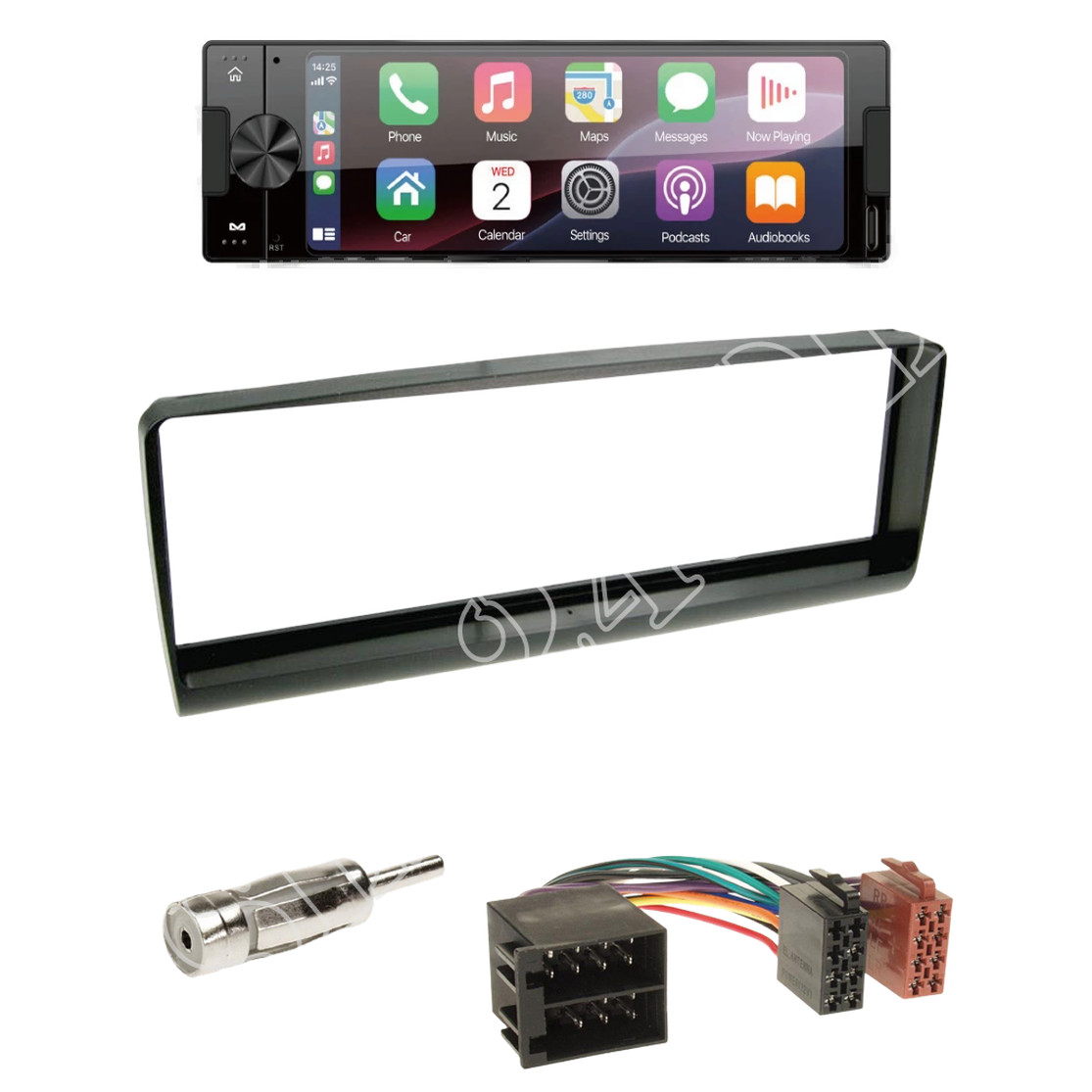 Ampire CPR60 radio DAB + USB-C with installation kit for Alfa 156 (type 932)