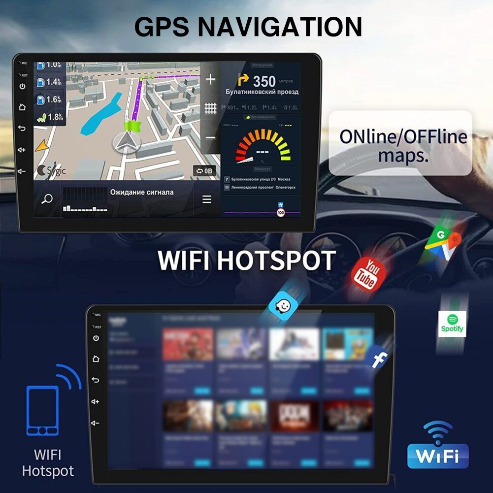 Car Stereo Radio 2+32G for Civic 2016-2020 Support Wireless Carplay Android Auto
