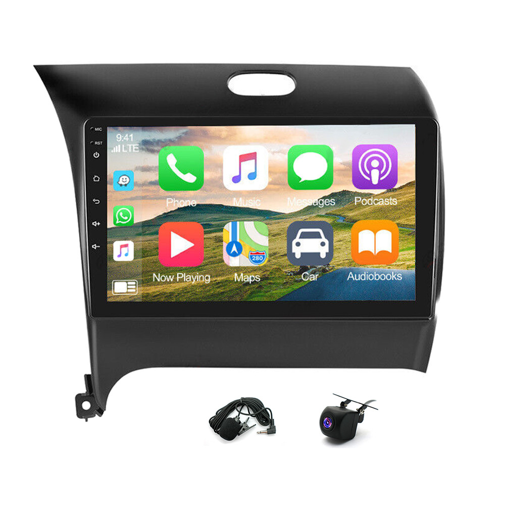 9in 4G+64G Car Stereo CarPlay GPS for 2013-2018 Kia K3 w/WiFi AHD FM/RDS SWC