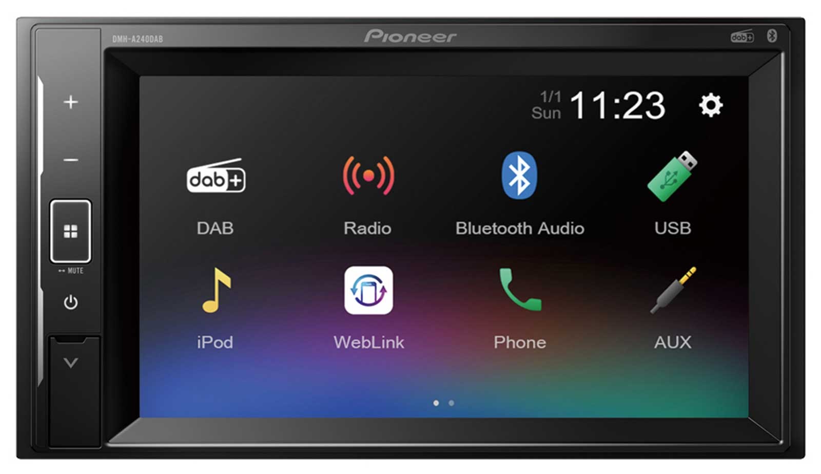 Pioneer DAB Steering Wheel 2DIN Bluetooth USB Car Stereo for Mercedes C W203 00-04 Kit L