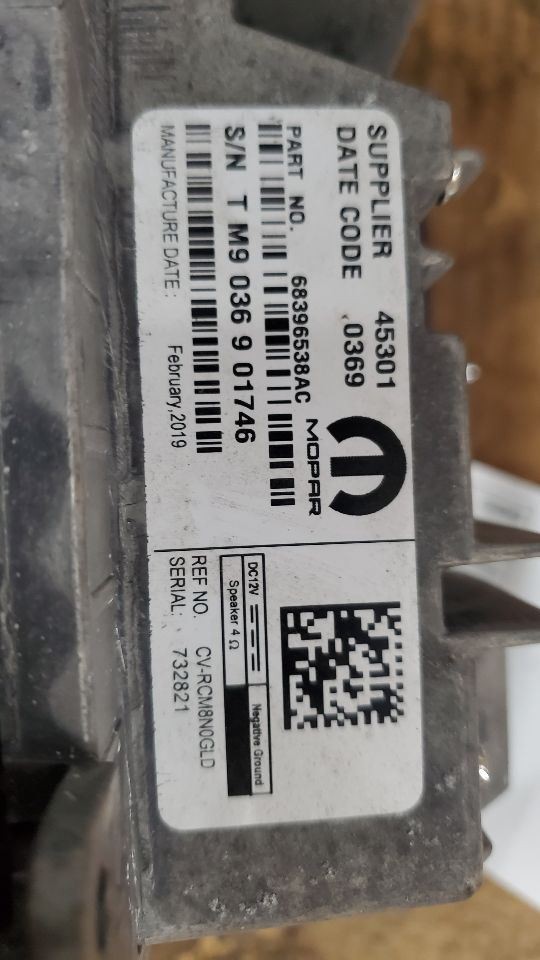 8.4″ Radio Display And Receiver Uconnect 4C Fits 19 300 437131