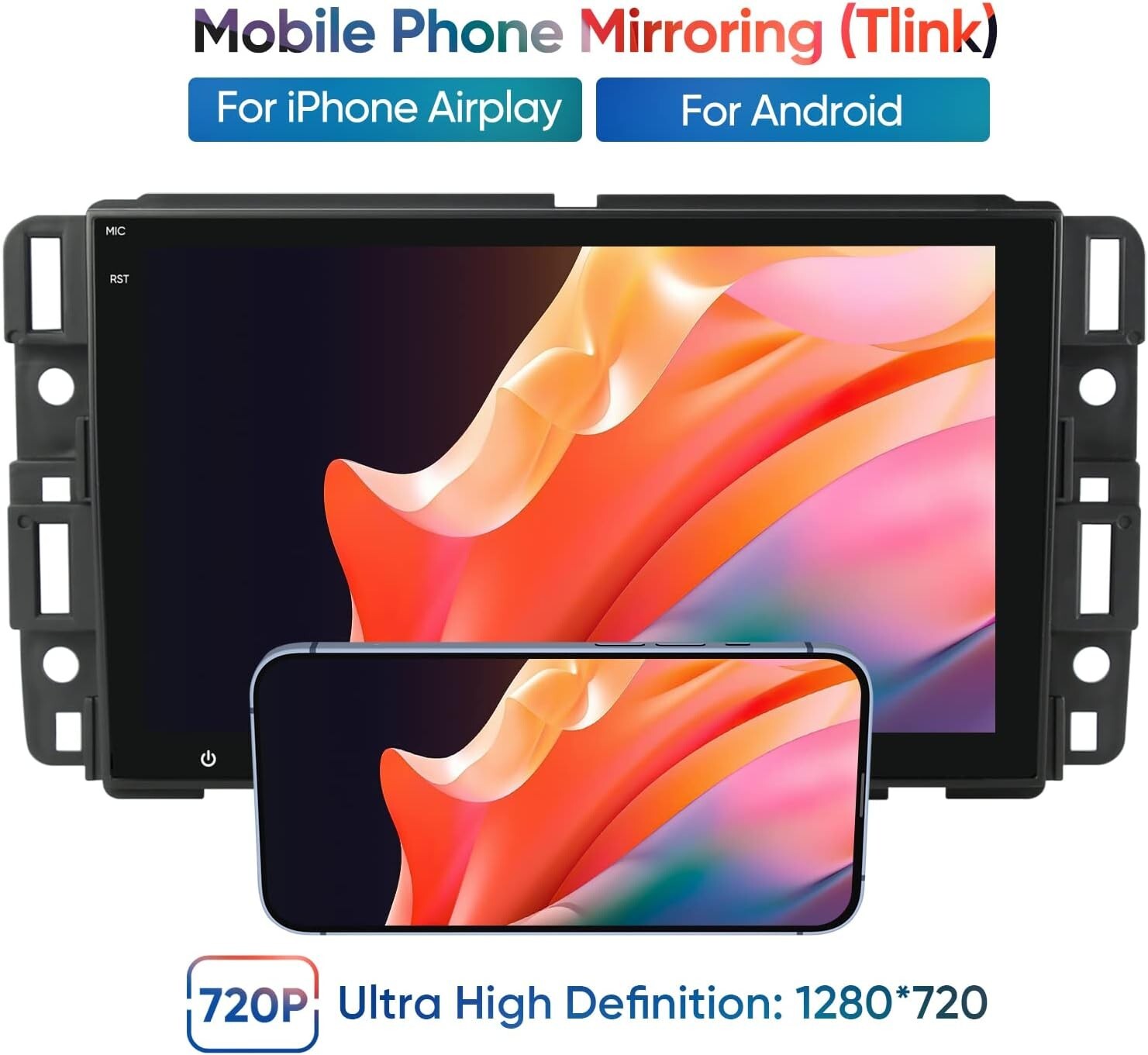 8″ Car Stereo Radio Android 12 Auto 3+32G Carplay for Chevrolet Chevy Silverado/