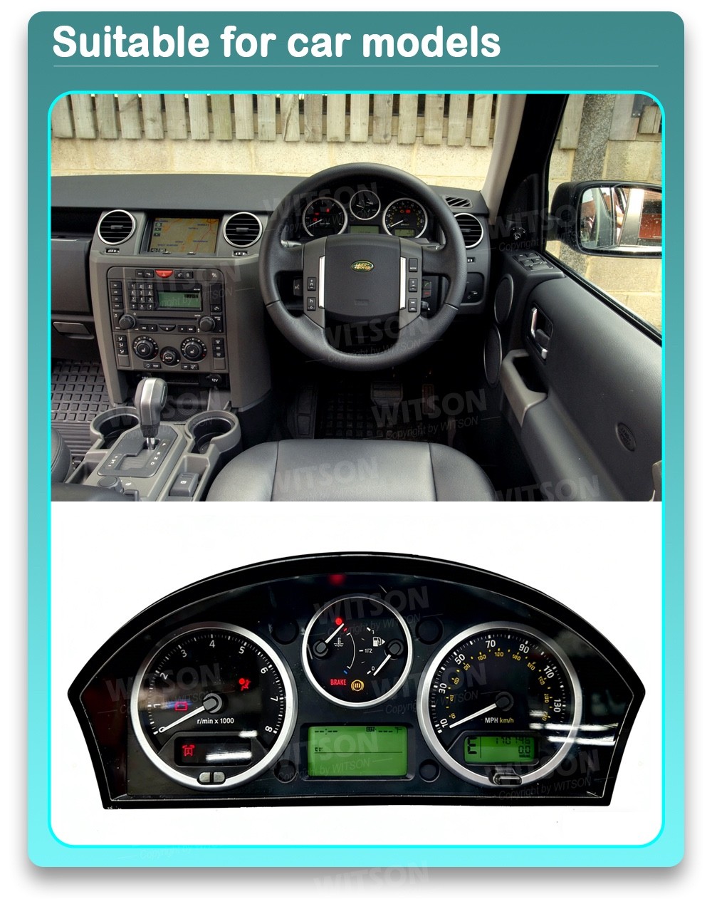 LAND ROVER DISCOVERY 3 L319 12.3″ DIGITAL COCKPIT SPEEDOMETER CARPLAY YB3009