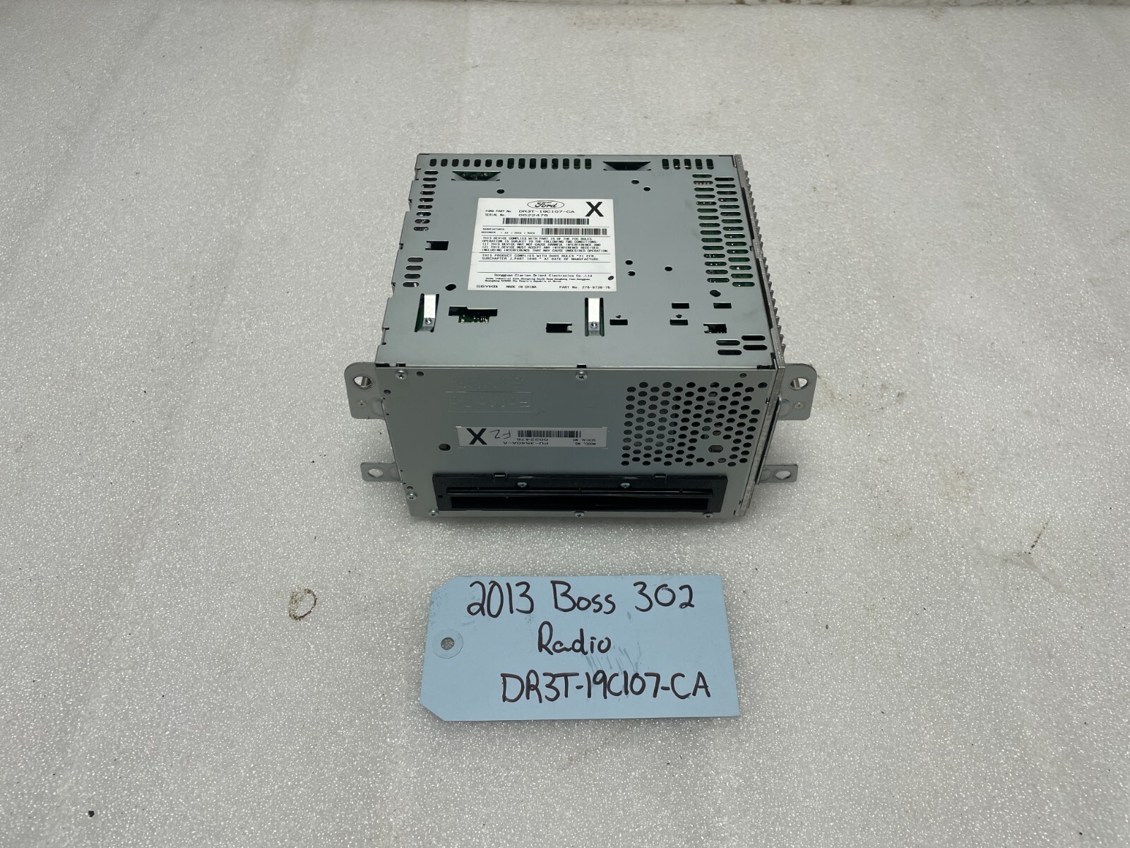 13 FORD MUSTANG 5.0 BOSS 302 OEM RADIO STEREO HEAD UNIT ONLY 2K! DR3T-19C107-CA