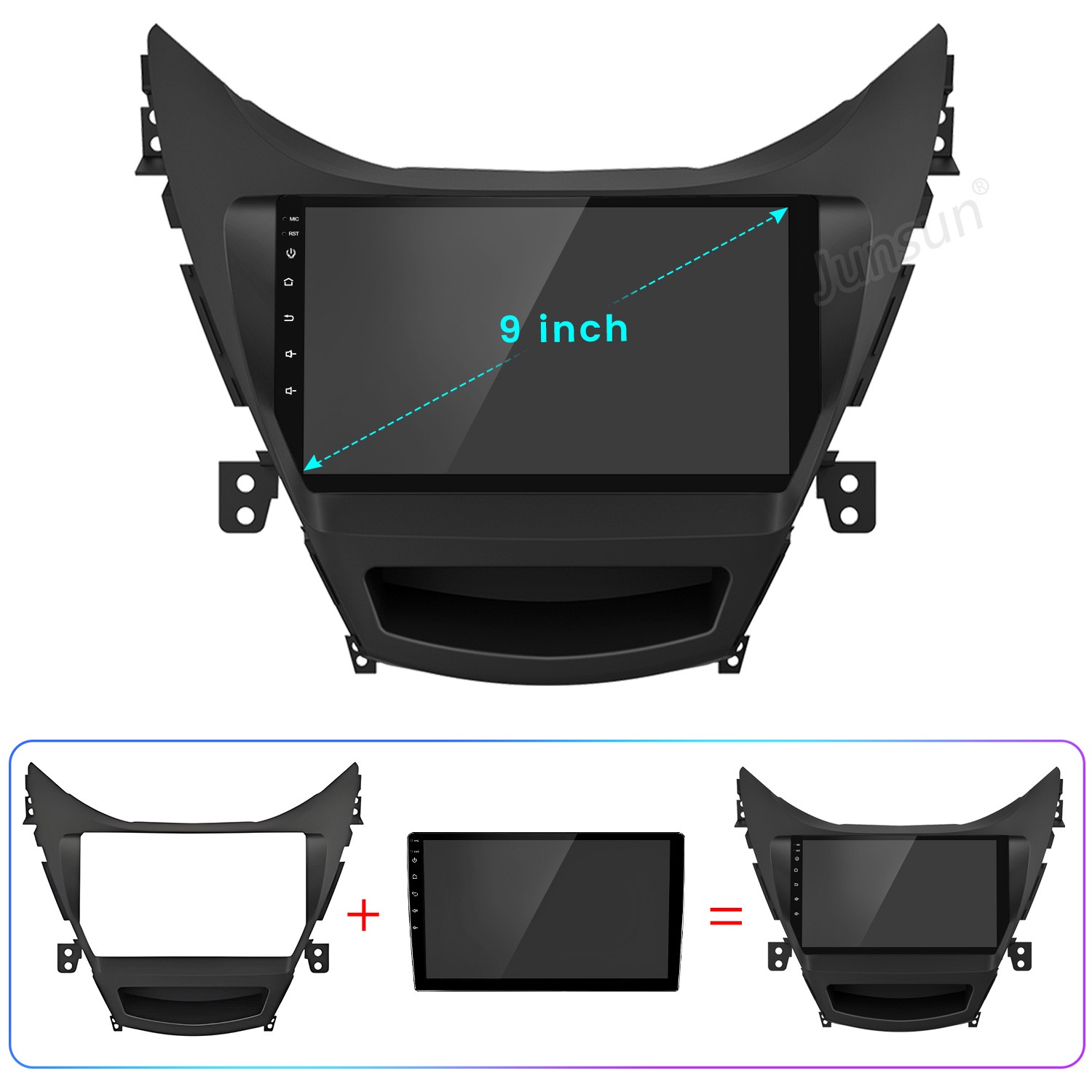 6+128G Carplay Android15 Car Stereo Radio GPS Navi For Hyundai Elantra 2012-2014