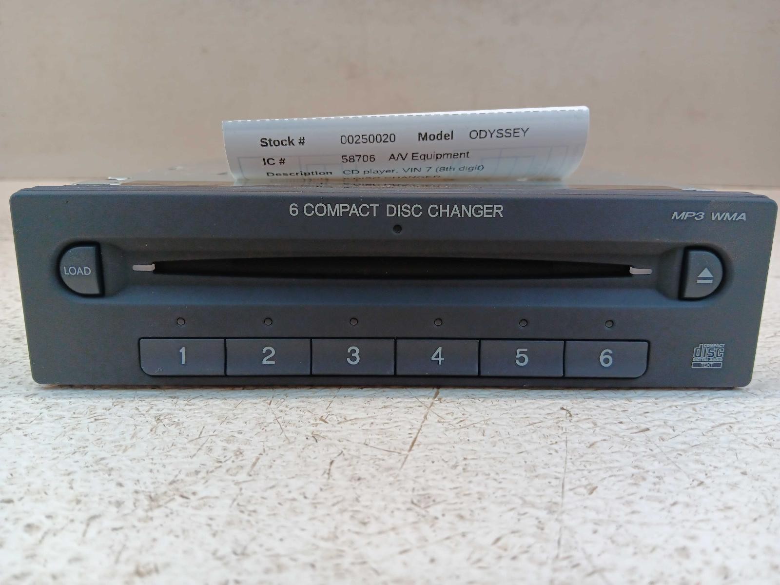 05 06 07 08 09 10 Honda Odyssey Audio Equipment Radio **May Need Programming**