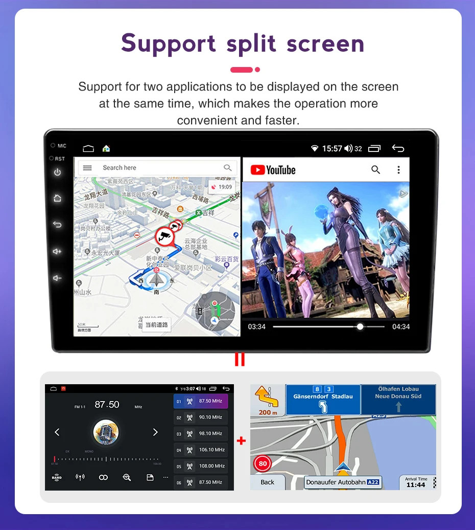 Android 13 Radio 2+32GB GPS Carplay DSP For Chevy Tahoe Suburban GMC Yukon 06-14