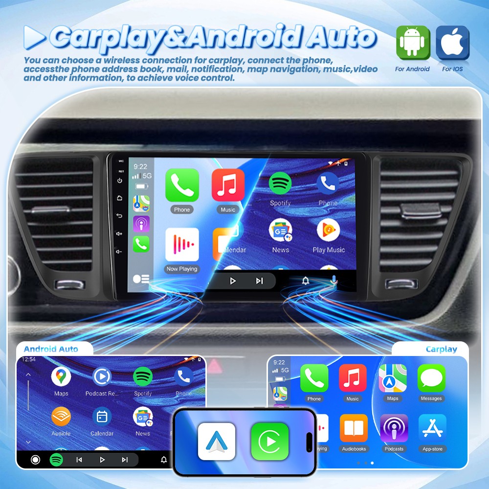 4+64GB Car Radio For Kia Carnival Sedona 2015-2020 Stereo Android 15 GPS Carplay