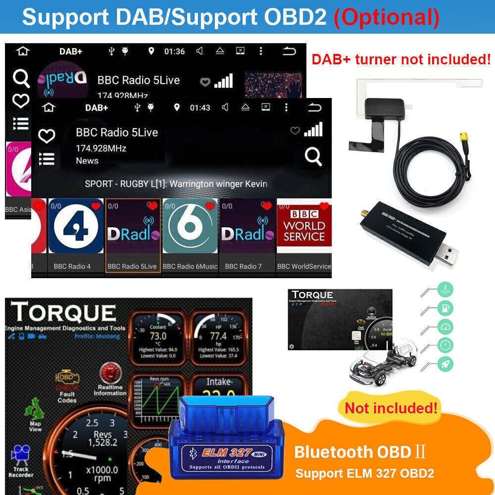 13″ Car Stereo Radio 4+64G Carplay For Ford F150 2009 2010 2011 2012 2013 2014