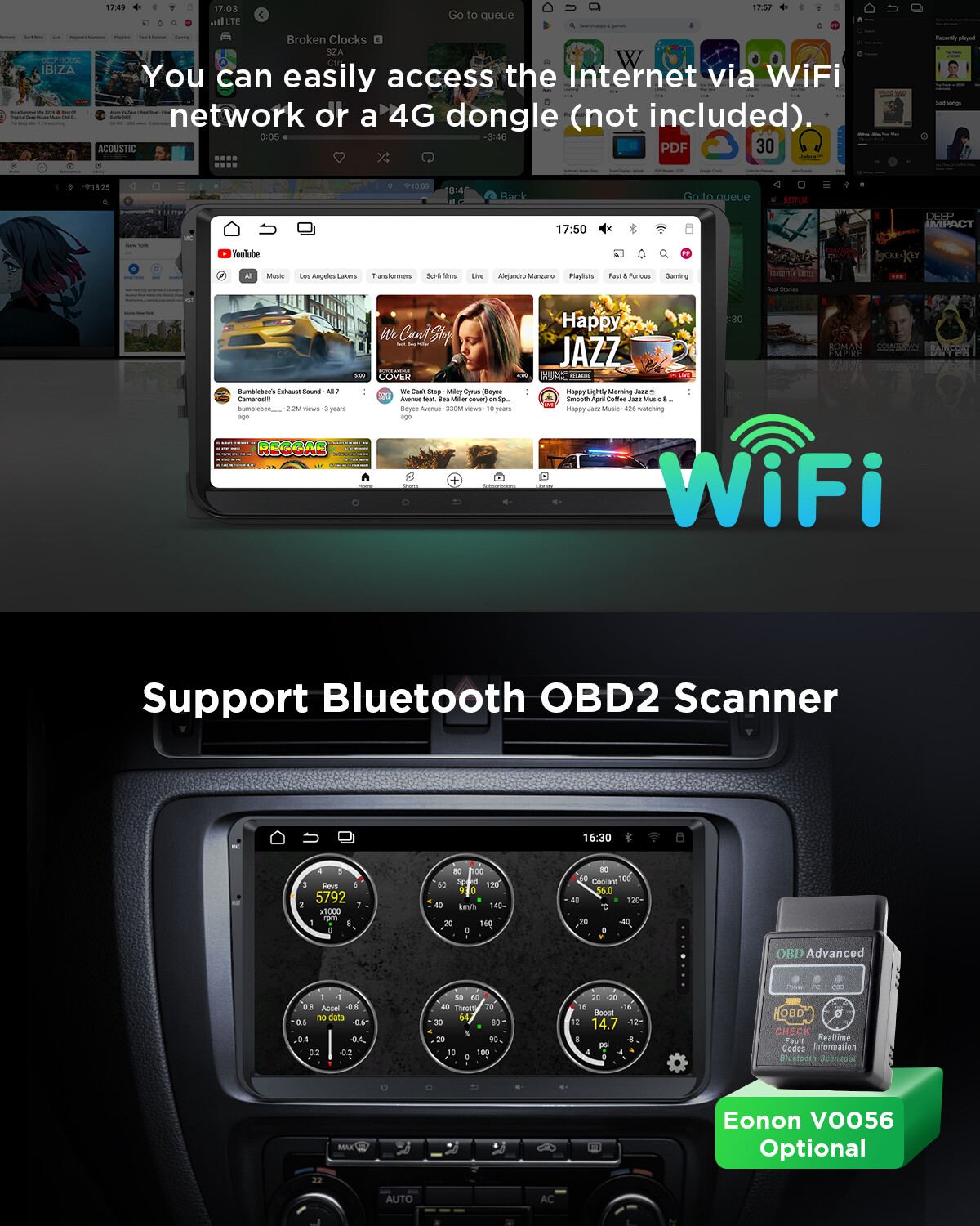 9″ Carplay Android 13 Car Stereo Radio GPS WiFi For VW Volkswagen Jetta 2006-15