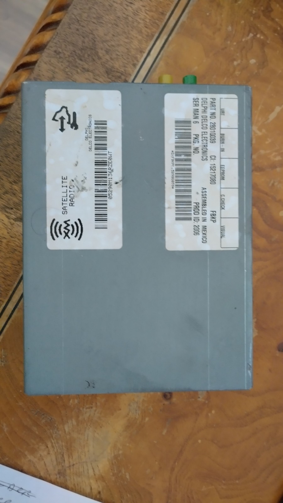 2006-2009 Cadillac XLR XM Satellite Radio Receiver Module Unit 15217080 OEM