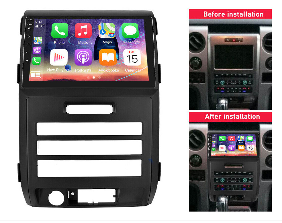 9″ Car Radio Stereo For Ford F150 2009-2014 Android 13 Wireless Carplay GPS Navi