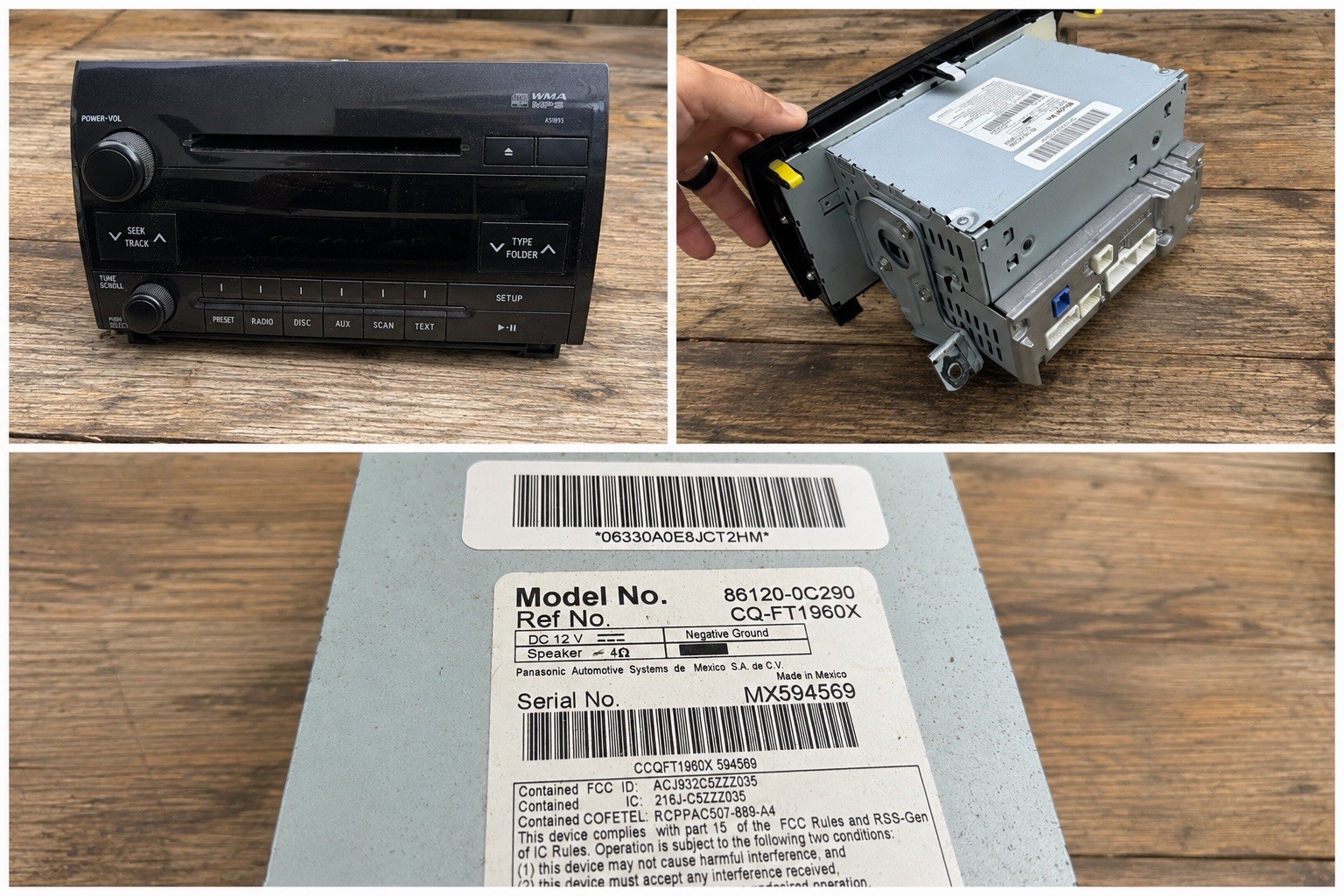 OEM 2010 2013 Toyota Tundra AM FM CD MP3 WMA Factory Radio Stereo 86120 0C290