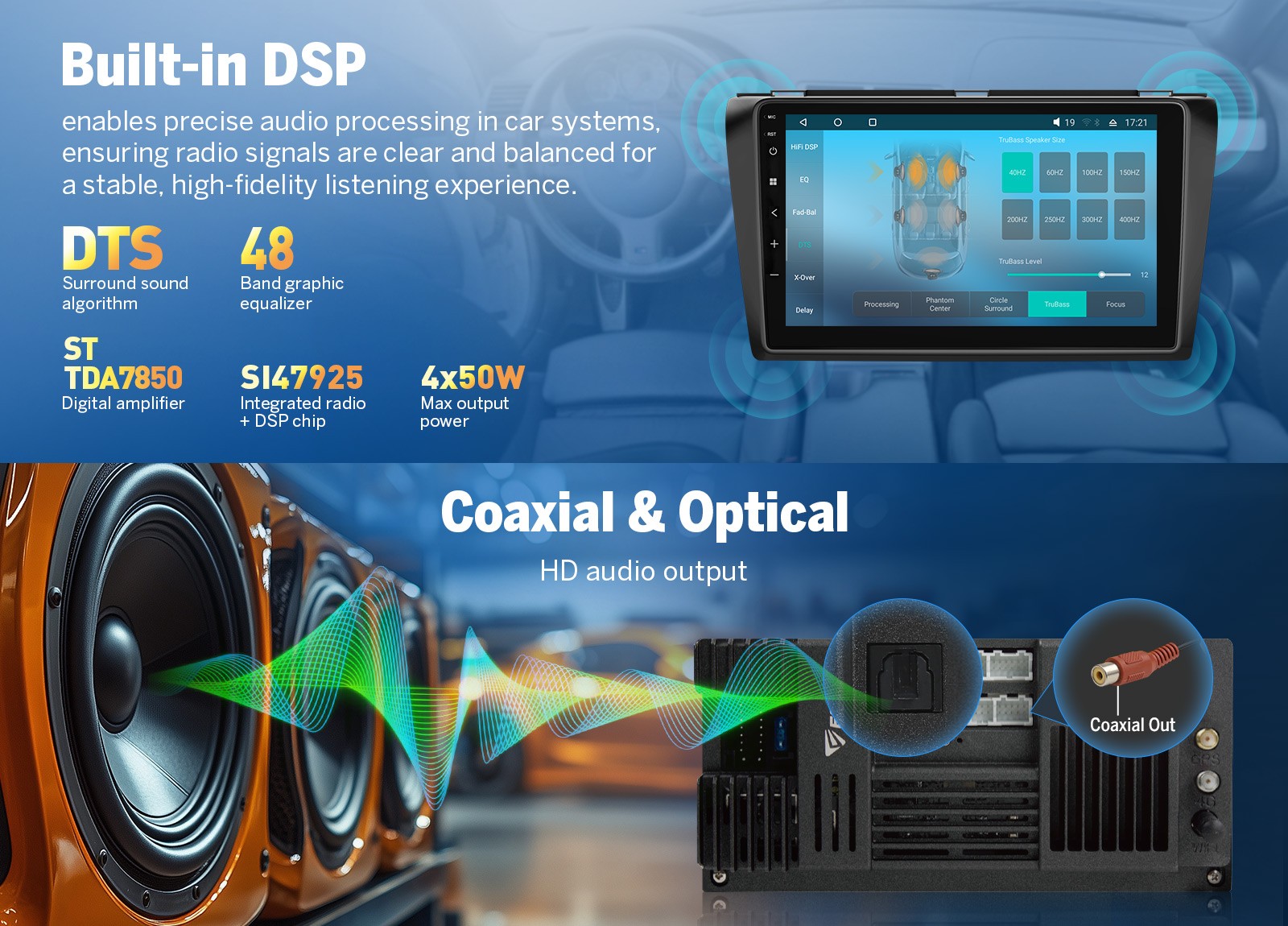 9″ QLED 6+64 Android 14 Car Stereo CarPlay GPS Radio for Mazda Mazdaspeed3 04-09