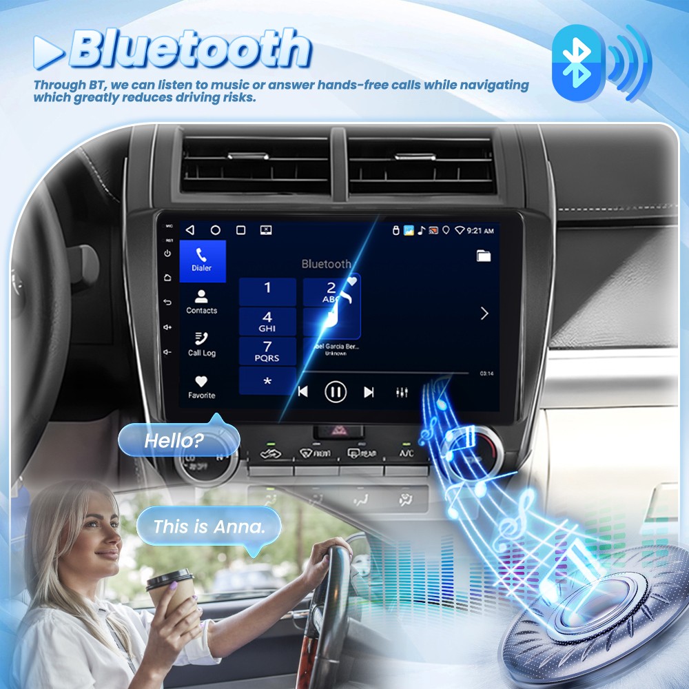 4G+64GB Carplay For 2012-2014 Toyota Camry Android 15 Car Stereo Radio GPS + Cam