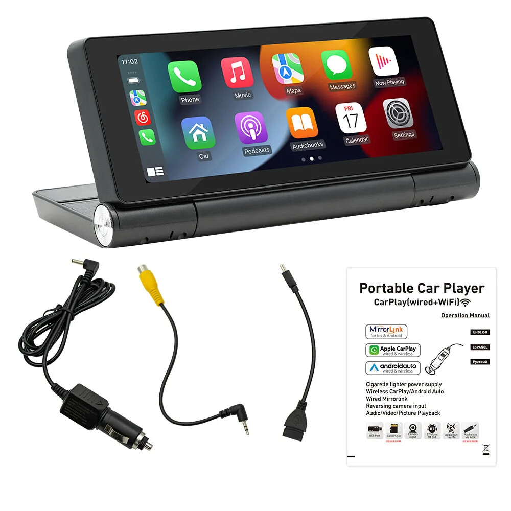 6.86 inch 180 degree screen car MP5 bluetooth wireless Android AUTO FM B5369