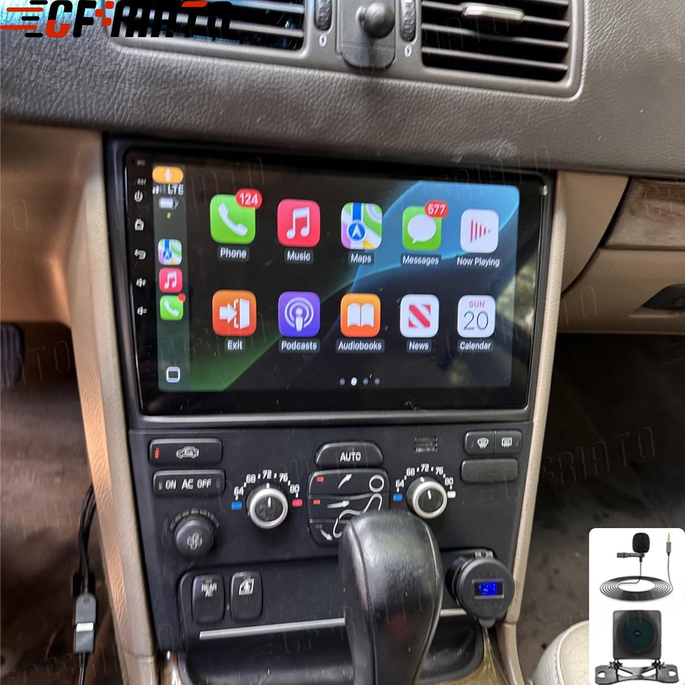 For Volvo XC90 2002-2014 Android 15 Wireless Carplay Car Radio Navi Stereo + Cam
