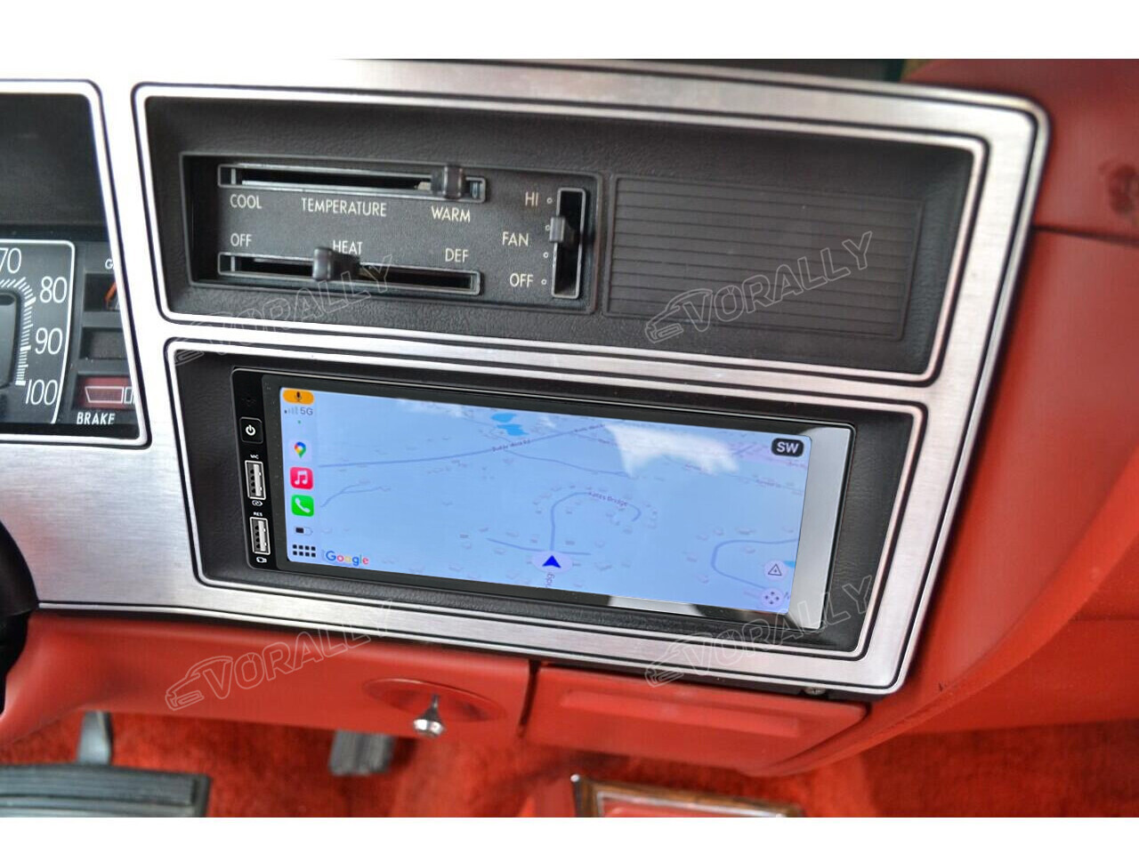 For 1976 1977 1978-1980 Dodge Aspen Car Radio Android 14 Stereo Apple CarPlay