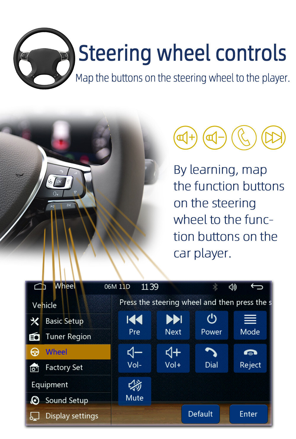 Stereo Car Radio Bluetooth 5in MP5 Carplay Player For Android Auto In Head Units
