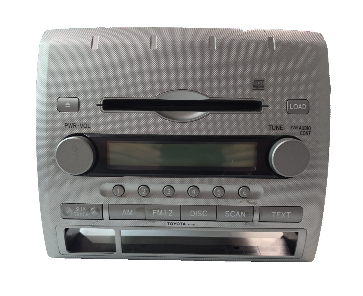 Toyota 86120-04131 OEM AM FM Radio Receiver CD Head Unit Silver 2006-2009 Tacoma