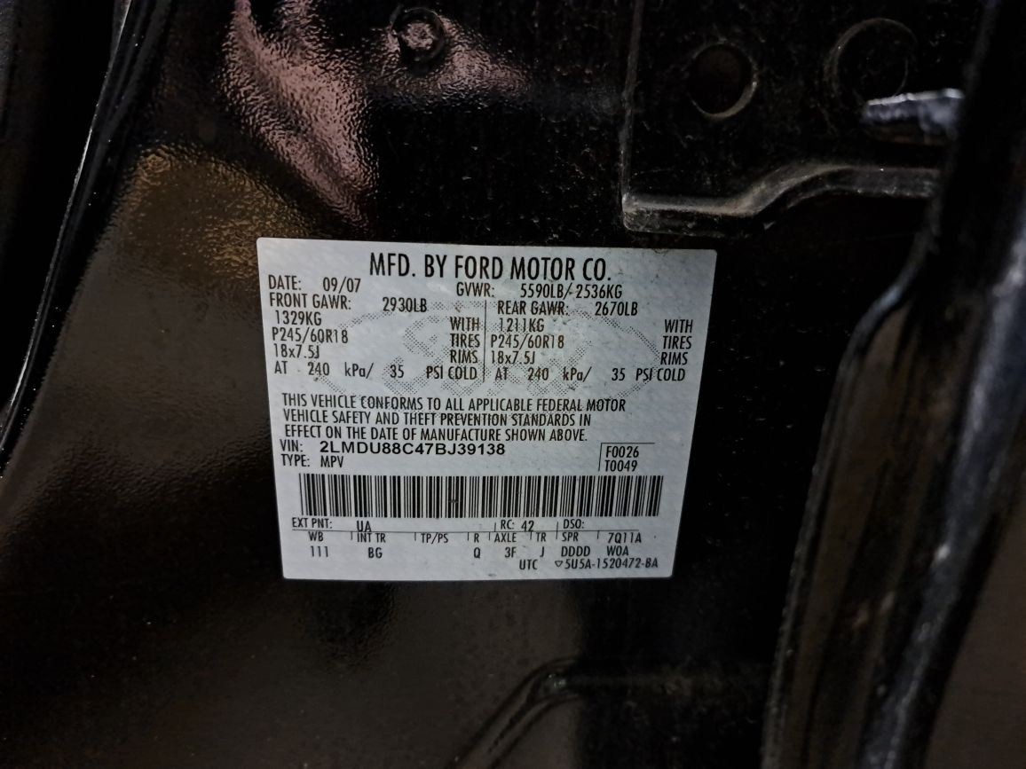 2007 Mkx Stereo Radio Display & Receiver,7a1t18k931da Sku#4270463