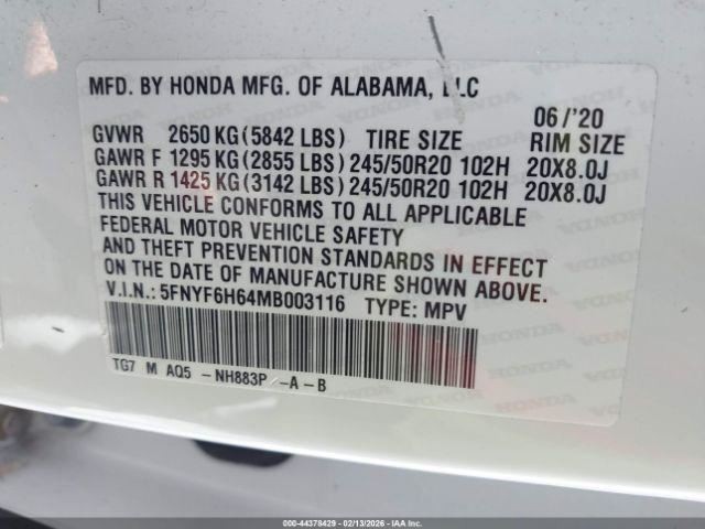 Info-GPS-TV Screen Display Screen Dash Mounted Fits 19-25 PASSPORT 2143061