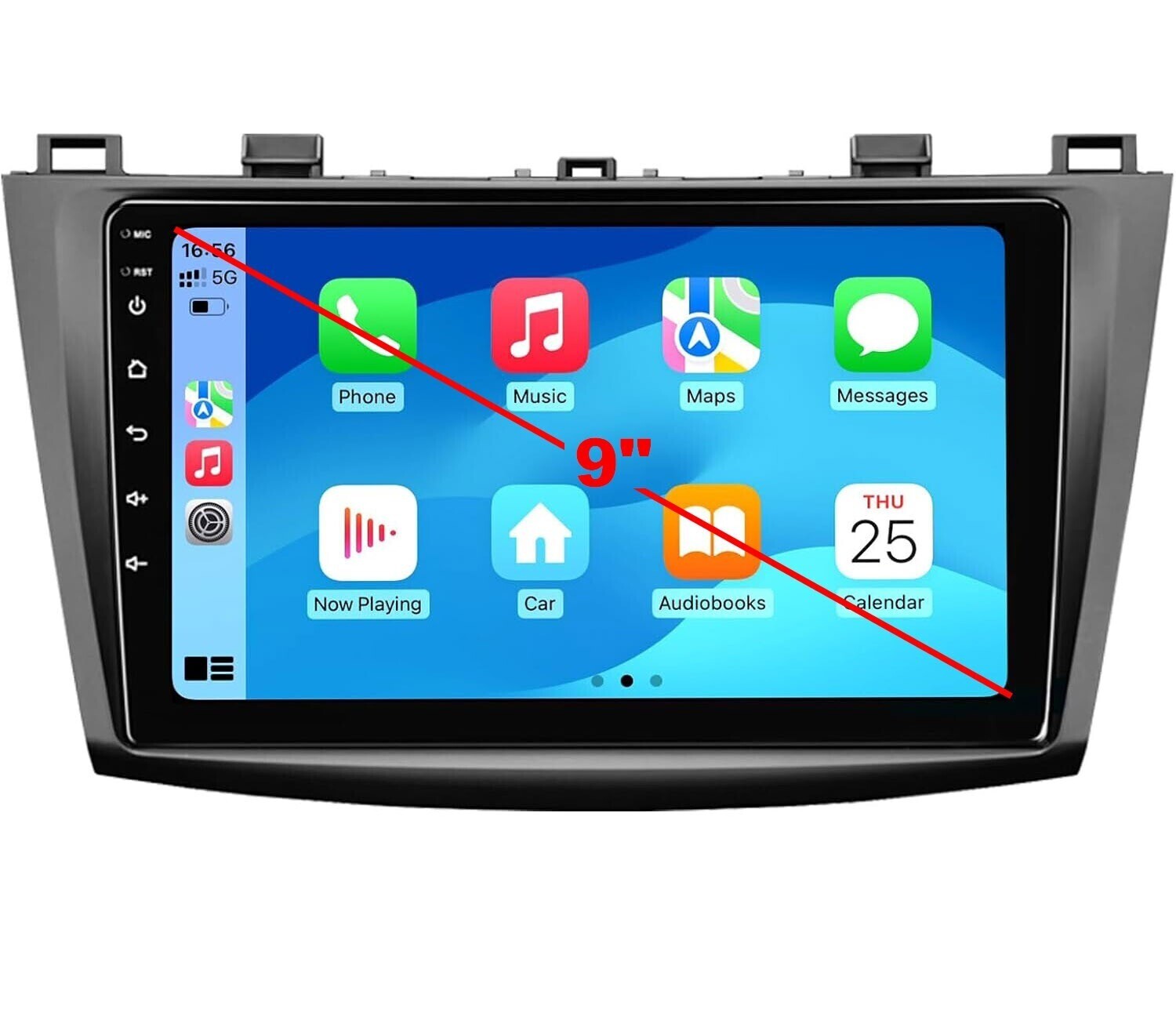 9″ Car Stereo Video GPS Radio for Mazda 3 2010-2013 Android 13.0 WiFi BT 4+64G