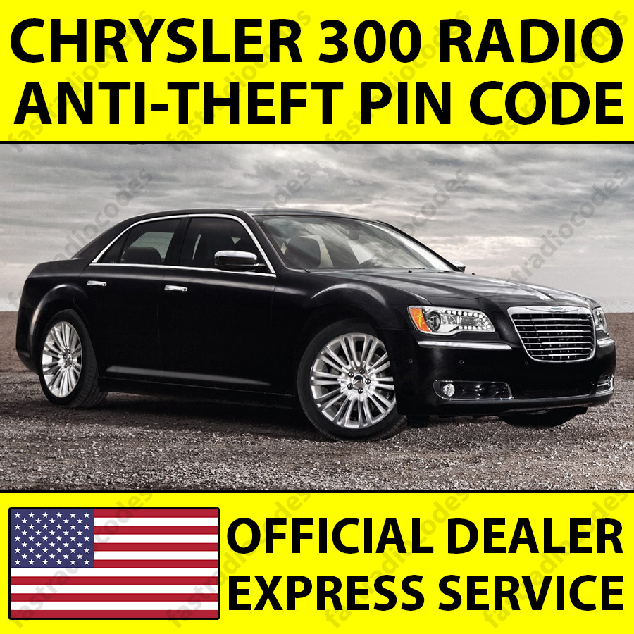✅CHRYSLER 300 CAR RADIO ANTI-THEFT UNLOCKING PIN CODE FAST & RELIABLE SERVICE✅