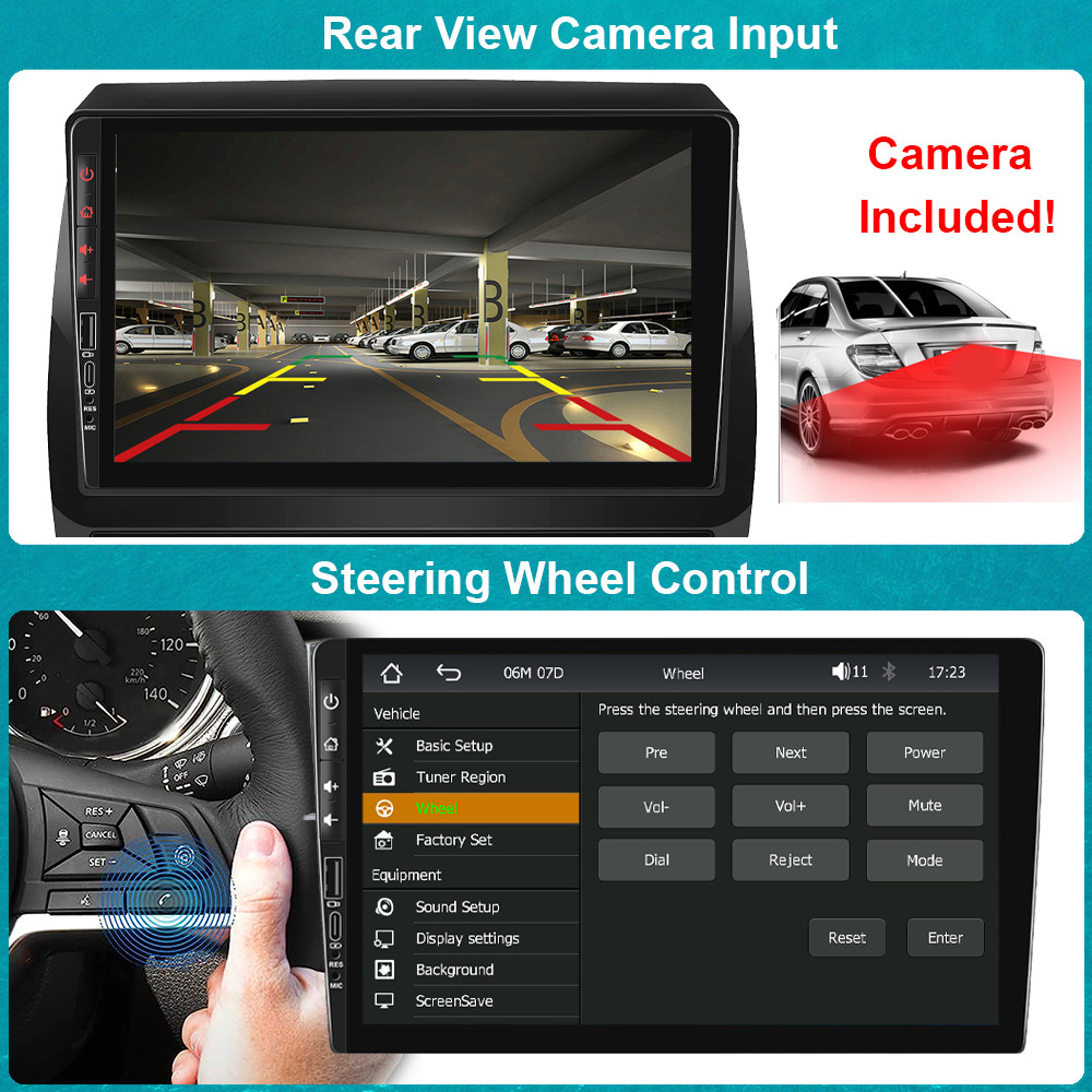 10.1” Android 13 For Toyota Tacoma 2005-2013 Car Carplay GPS 4+64G Radio Stereo