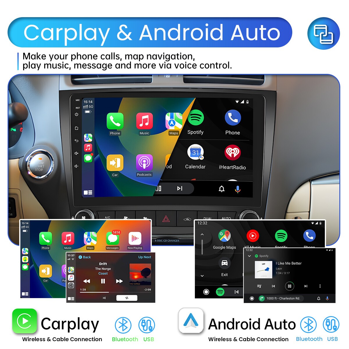 For 2006-2012 Lexus IS250 IS350 Car Radio Stereo Carplay 4+64G 10in SWC WIFI