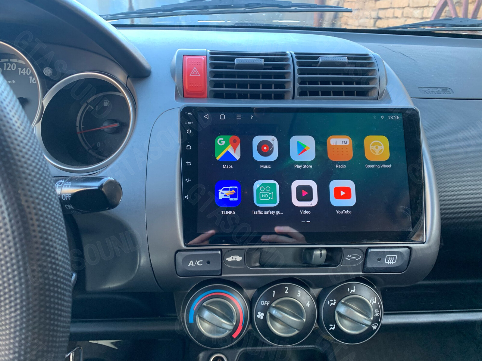 64GB For Honda Fit Jazz 2002-2008 Carplay Android 14 Auto GPS FM Car Radio