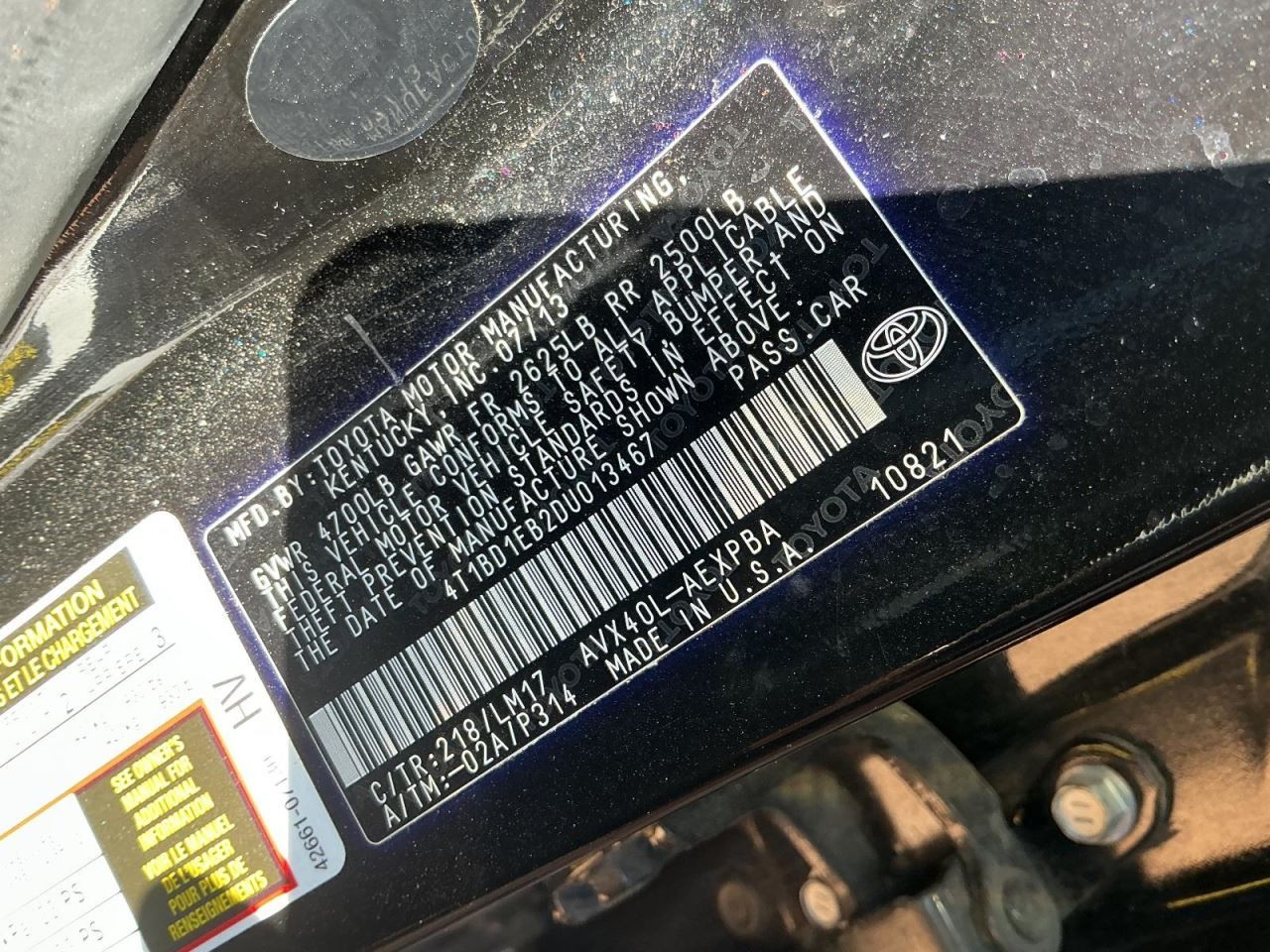 Audio Equipment Radio Display And Receiver Fits 13-17 AVALON 5039769
