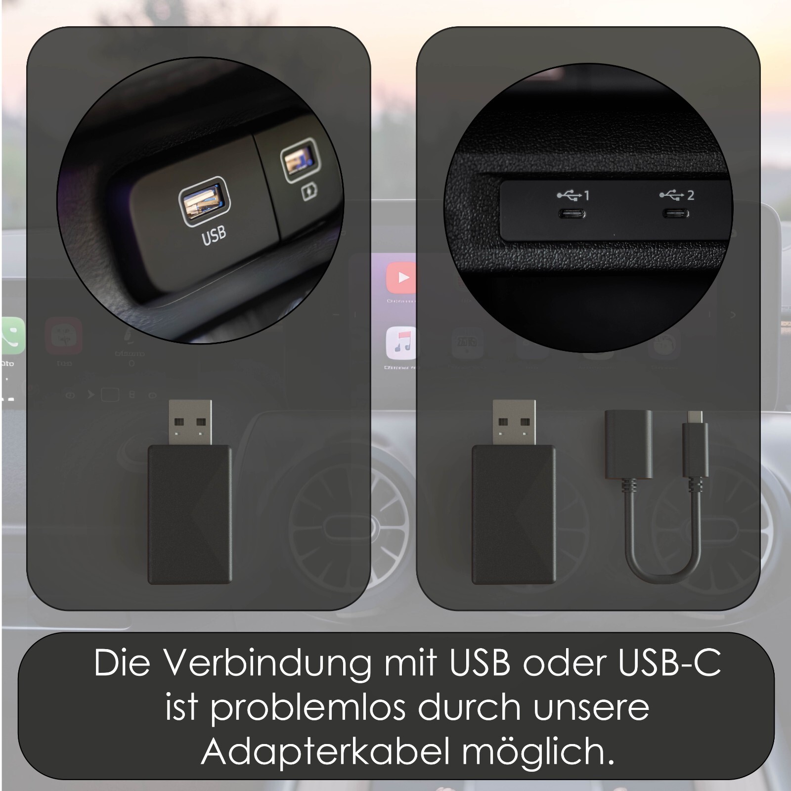 Für Range Rover / Land Rover Apple Carplay Wireless Android CarPlay Adapter