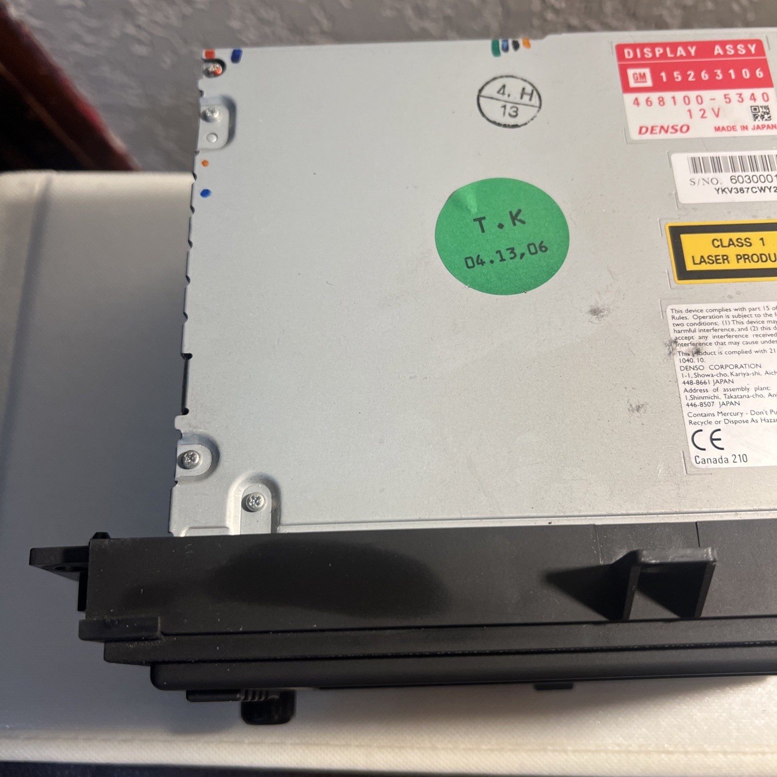 2005-2008 Grand Prix GXP OEM Radio/ Nav/ CD/ DVD Reciever GM 15263106 Untested