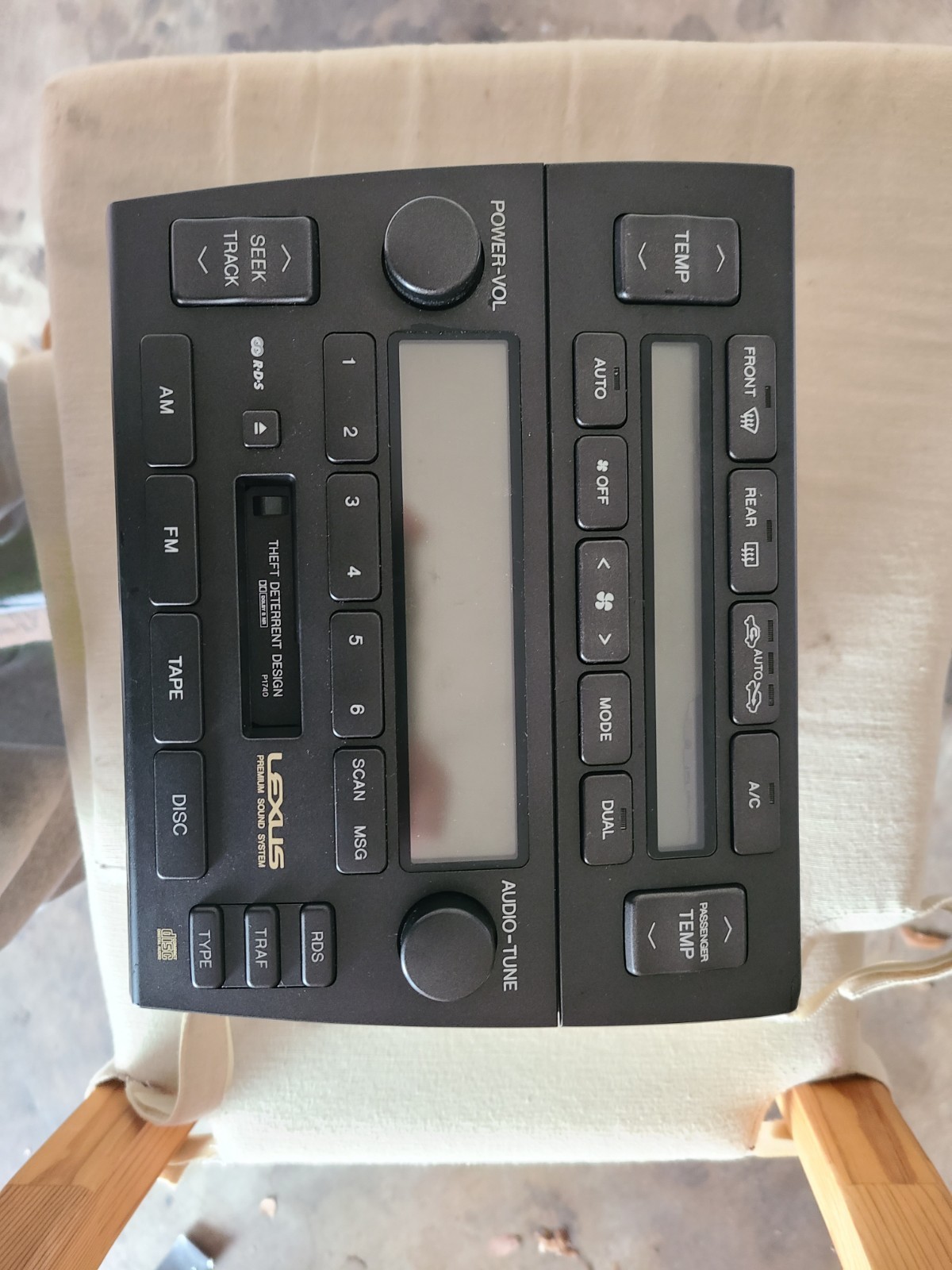 OEM 1998 Lexus Gs300 Radio and Climate Controll Unit