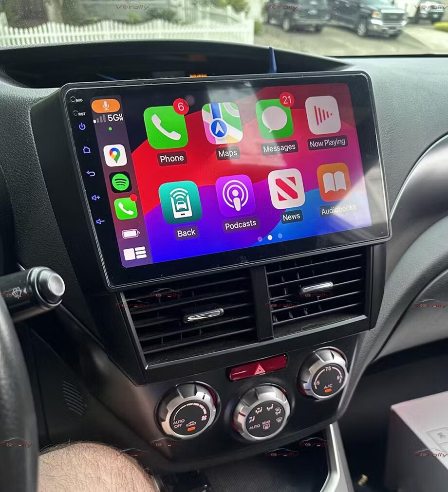 Para Subaru Wrx 2008-2014 CarPlay Android con Radio de GPS Estéreo WIFI RDS